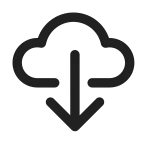 Cloud Download SVG Icon